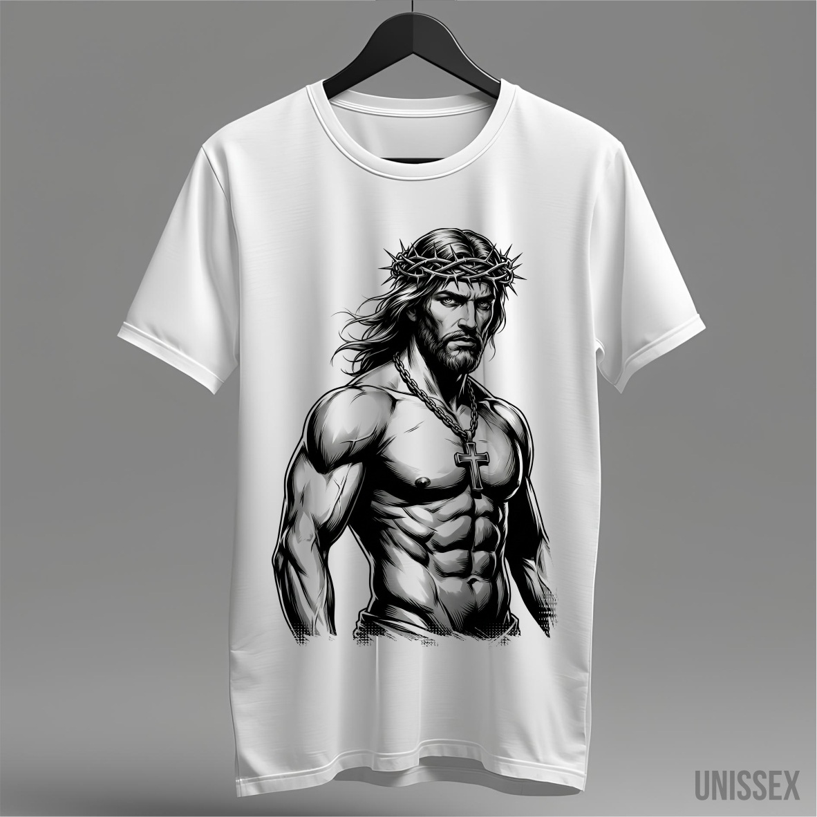 Nome do produto: Camiseta Cristo Inspiração: Força, Foco e Fé