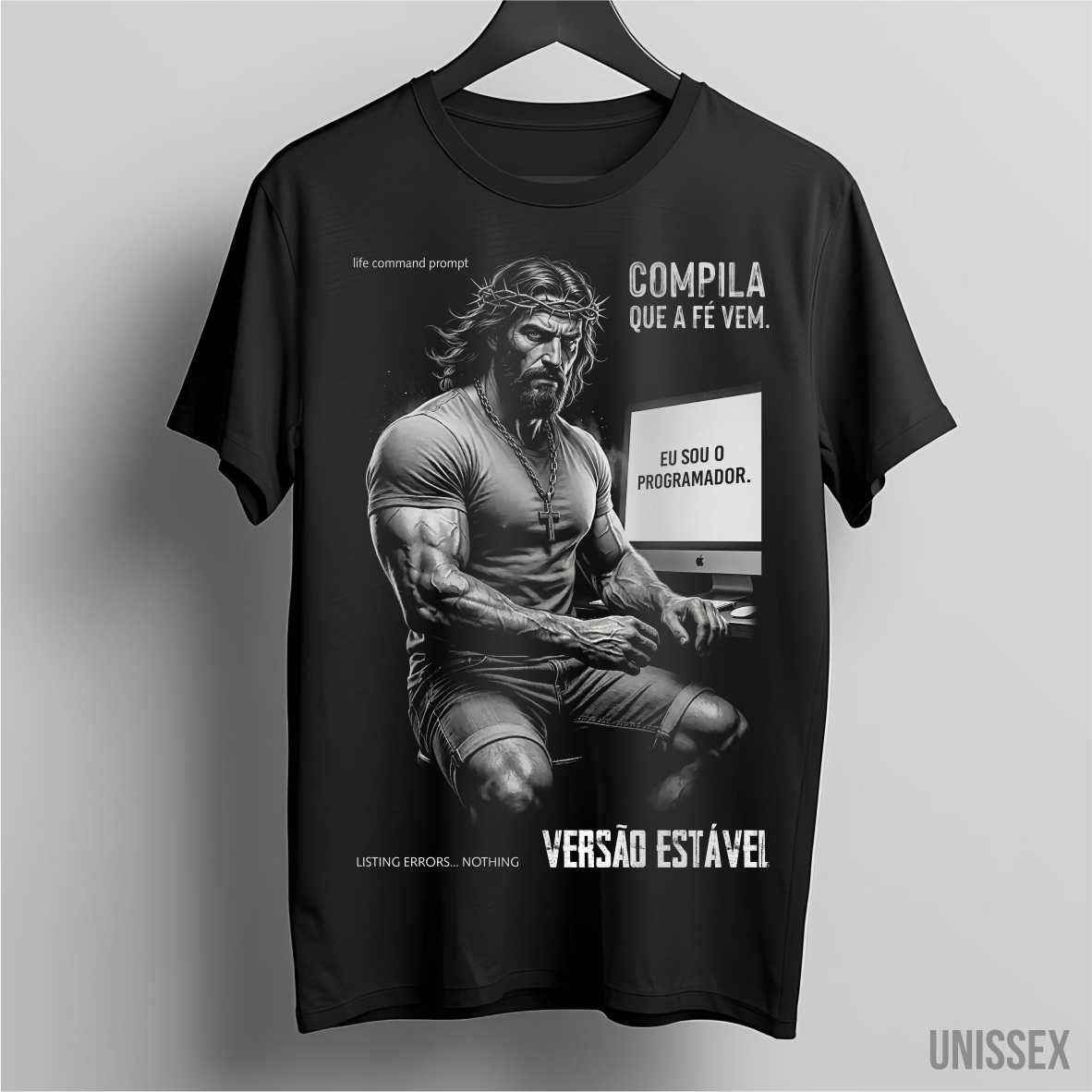 Nome do produto: Camiseta Jesus Programador: Versão Estável