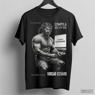 Camiseta Jesus Programador: Versão Estável