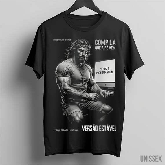 Camiseta Jesus Programador: Versão Estável