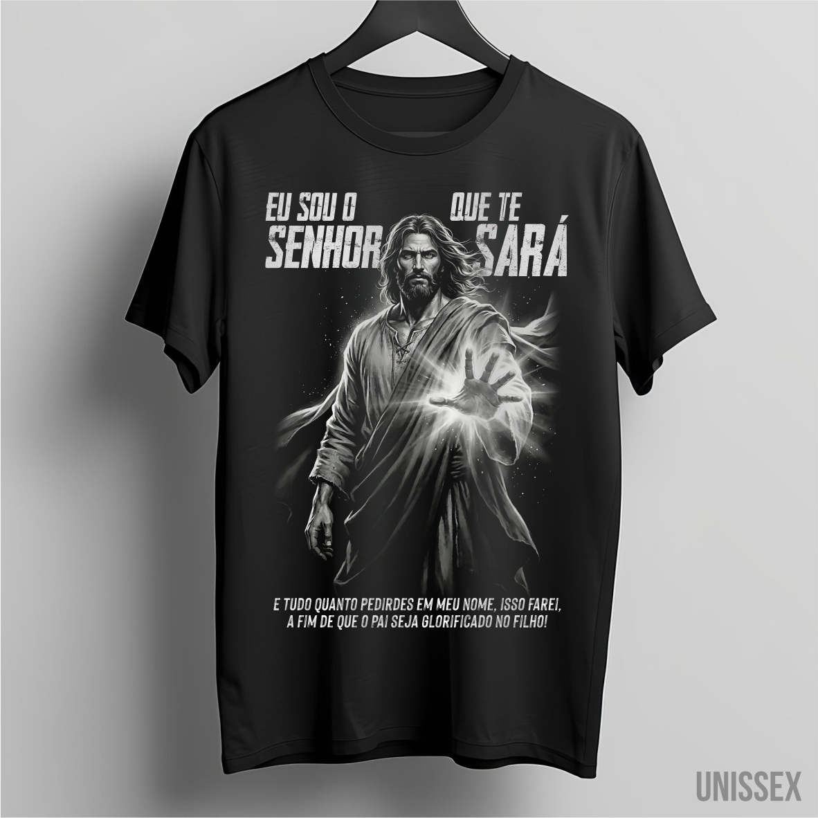 Nome do produto: Camiseta Jesus: O Senhor que te Sara