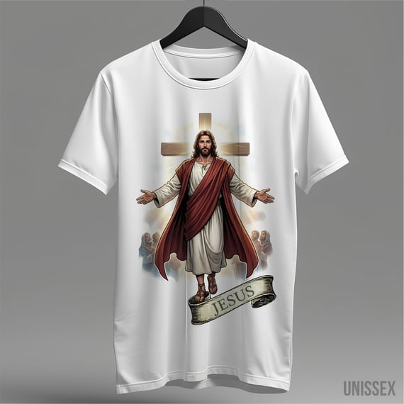 Camiseta Jesus: O Salvador Glorioso