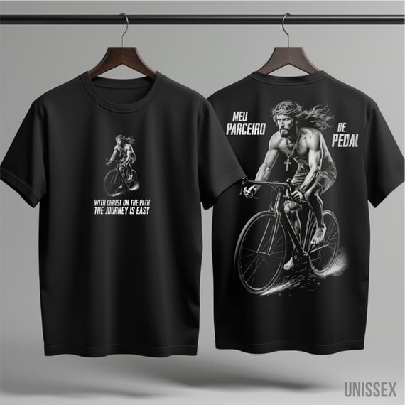 Camiseta Meu Parceiro de Pedal: Edição Dark