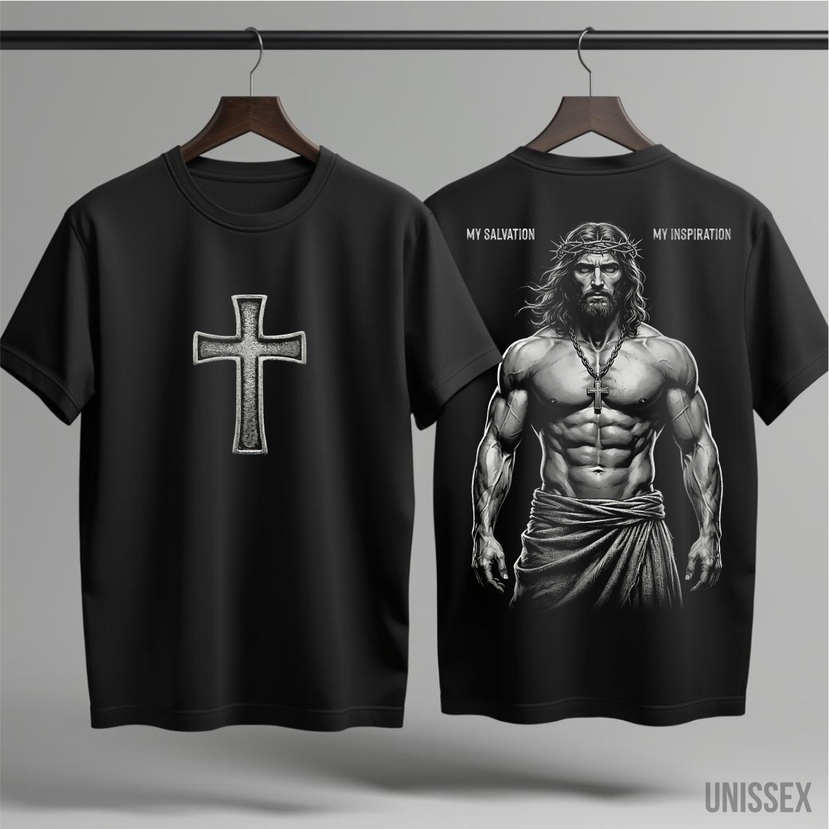 Nome do produto: Camiseta Jesus: Minha Salvação e Inspiração