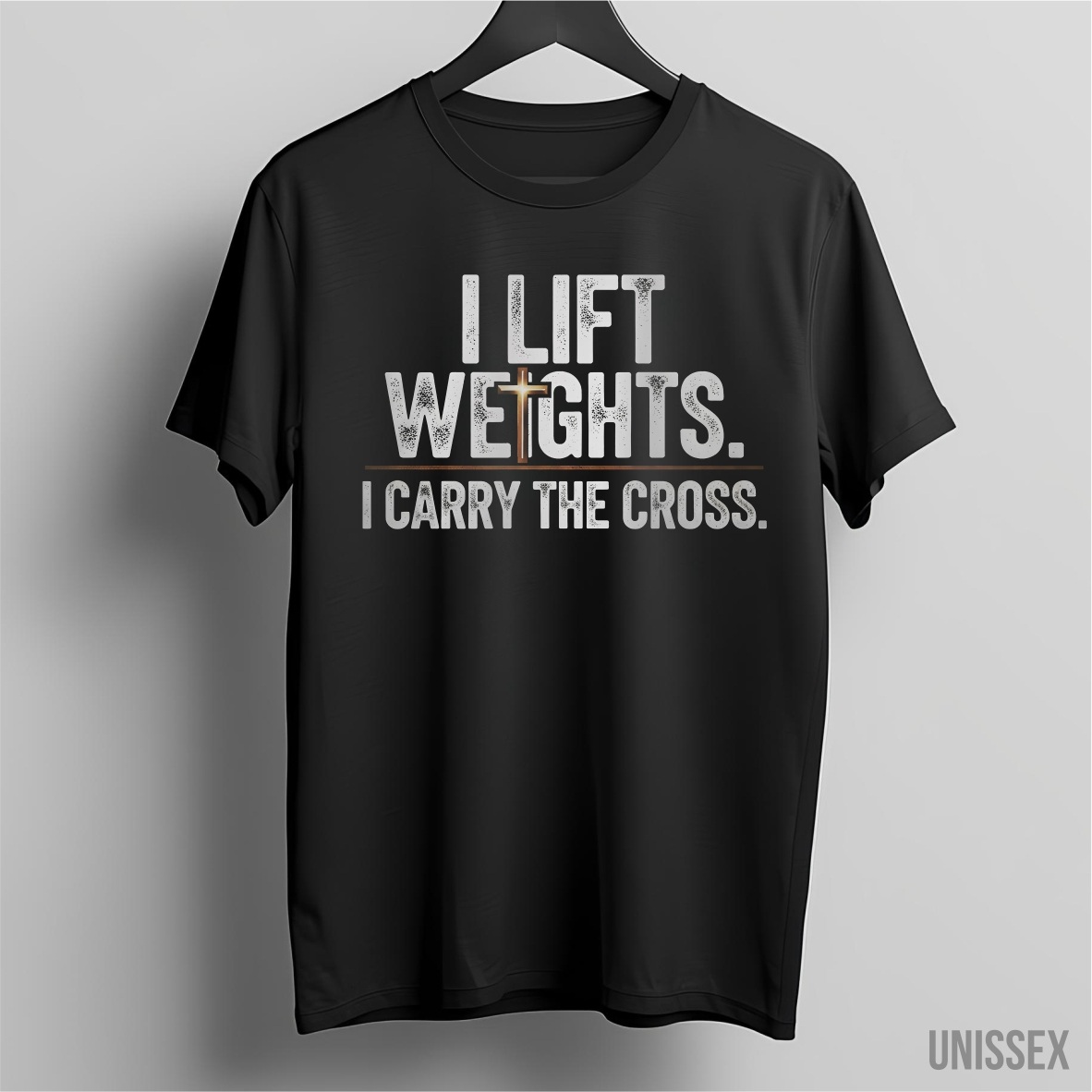 Nome do produto: Camiseta Faith & Fitness: O Peso da Cruz