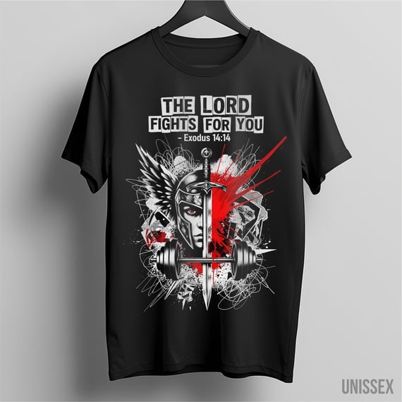 Camiseta The Lord Fights: O Senhor Guerreia