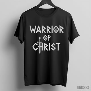 Camiseta Warrior of Christ: Identidade de Combate