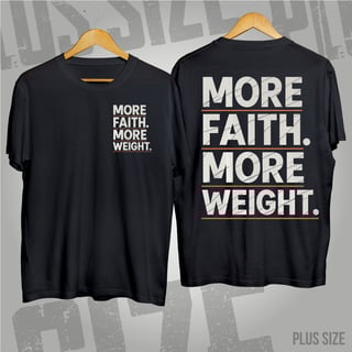 Nome do produto Plus Size - More Faith, More Weight: O Poder da Persistência