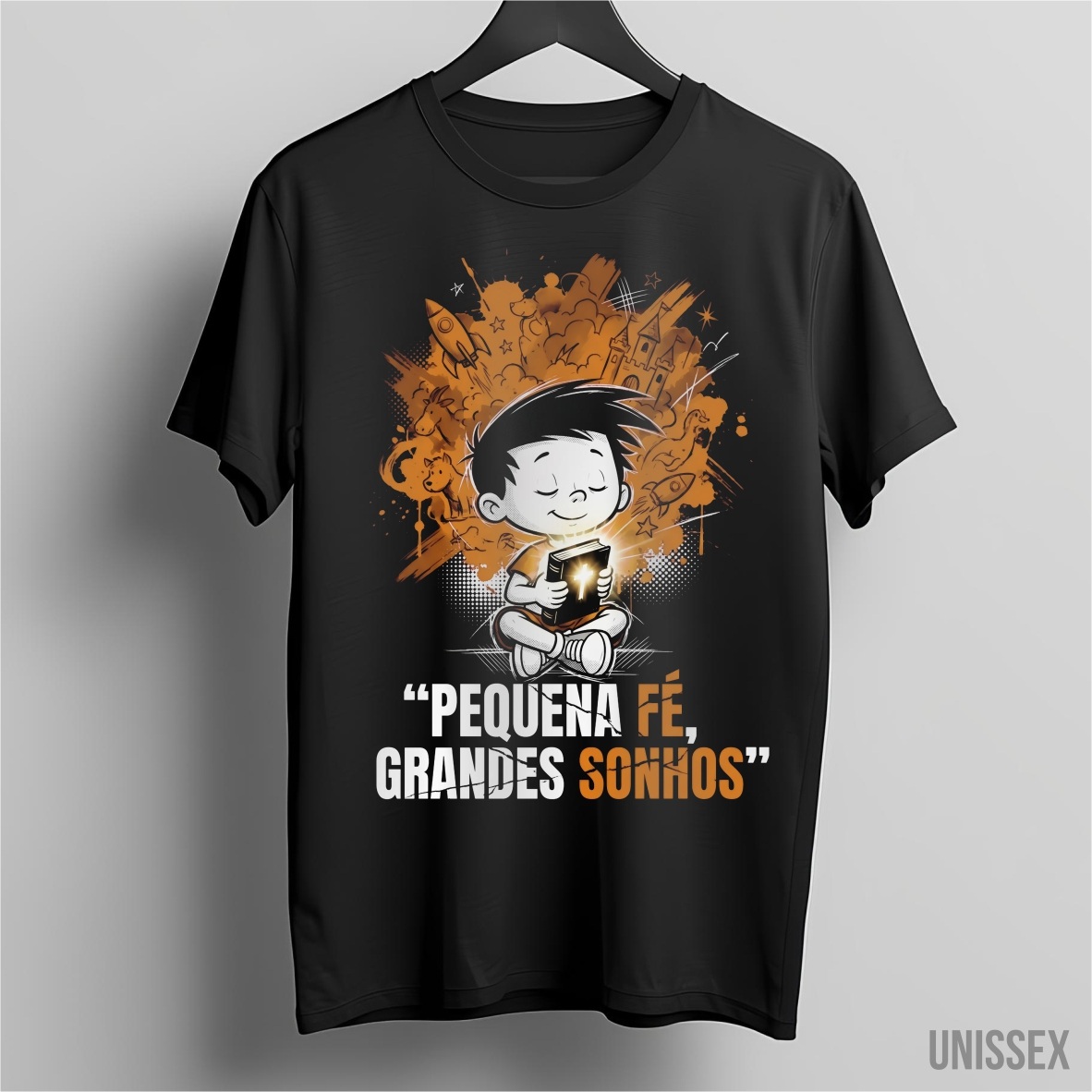 Nome do produto: Camiseta Pequena Fé: O Poder de Sonhar