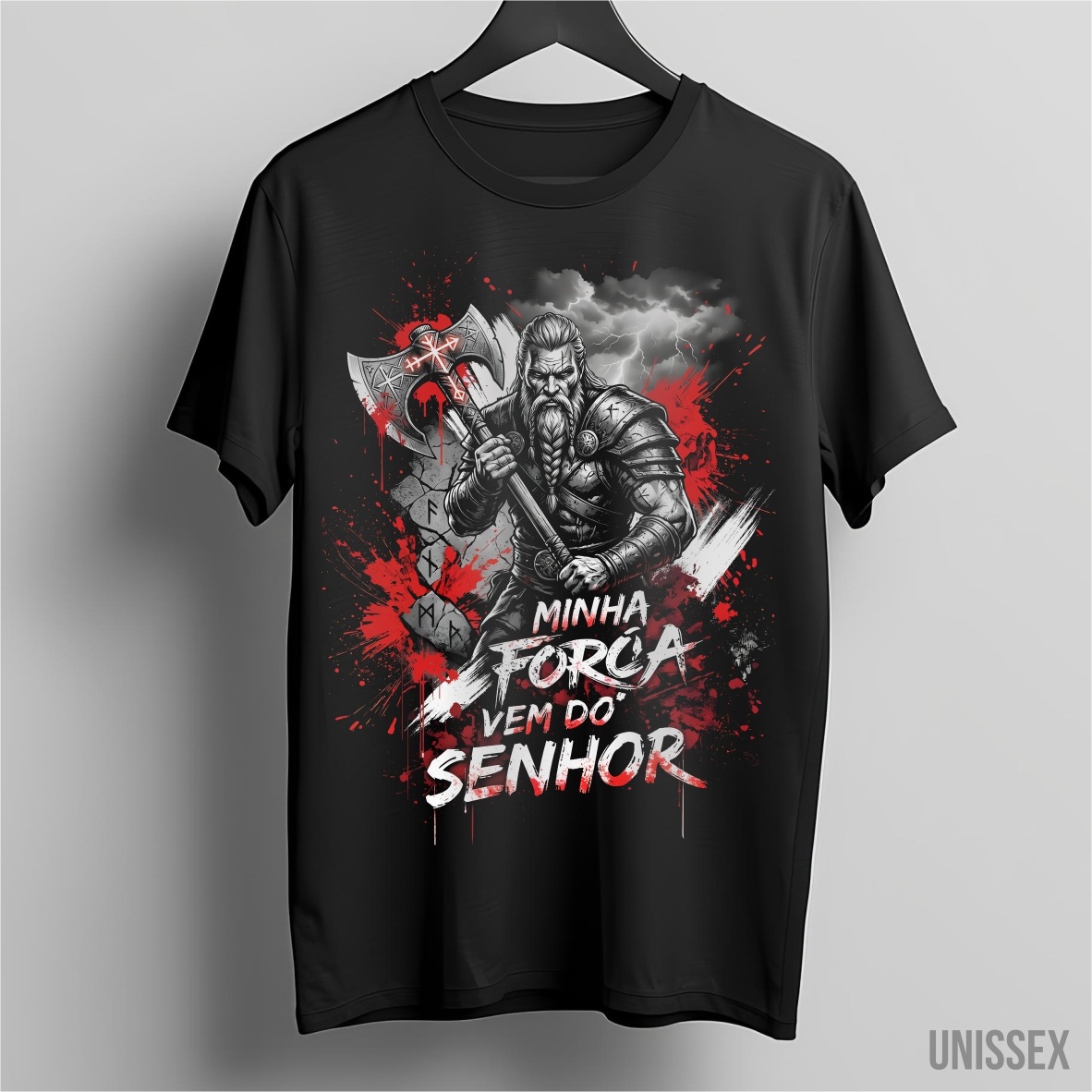 Nome do produto: Camiseta Viking Faith: Minha Forç