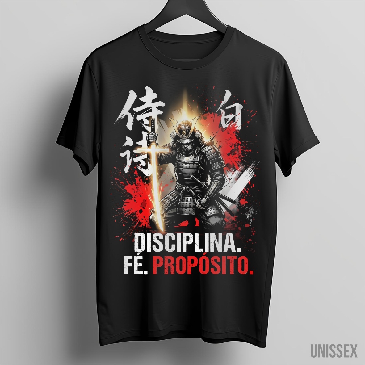 Nome do produto: Camiseta Samurai: Disciplina e Honra
