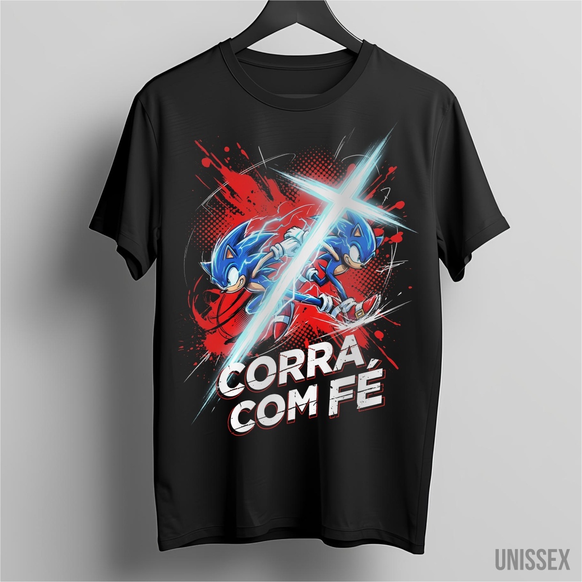 Nome do produto: Camiseta Sonic: A Carreira da Fé
