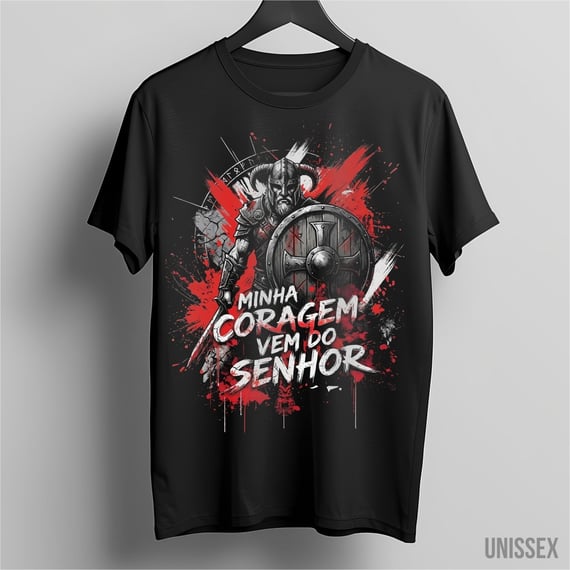Camiseta Viking: Coragem que vem do Alto