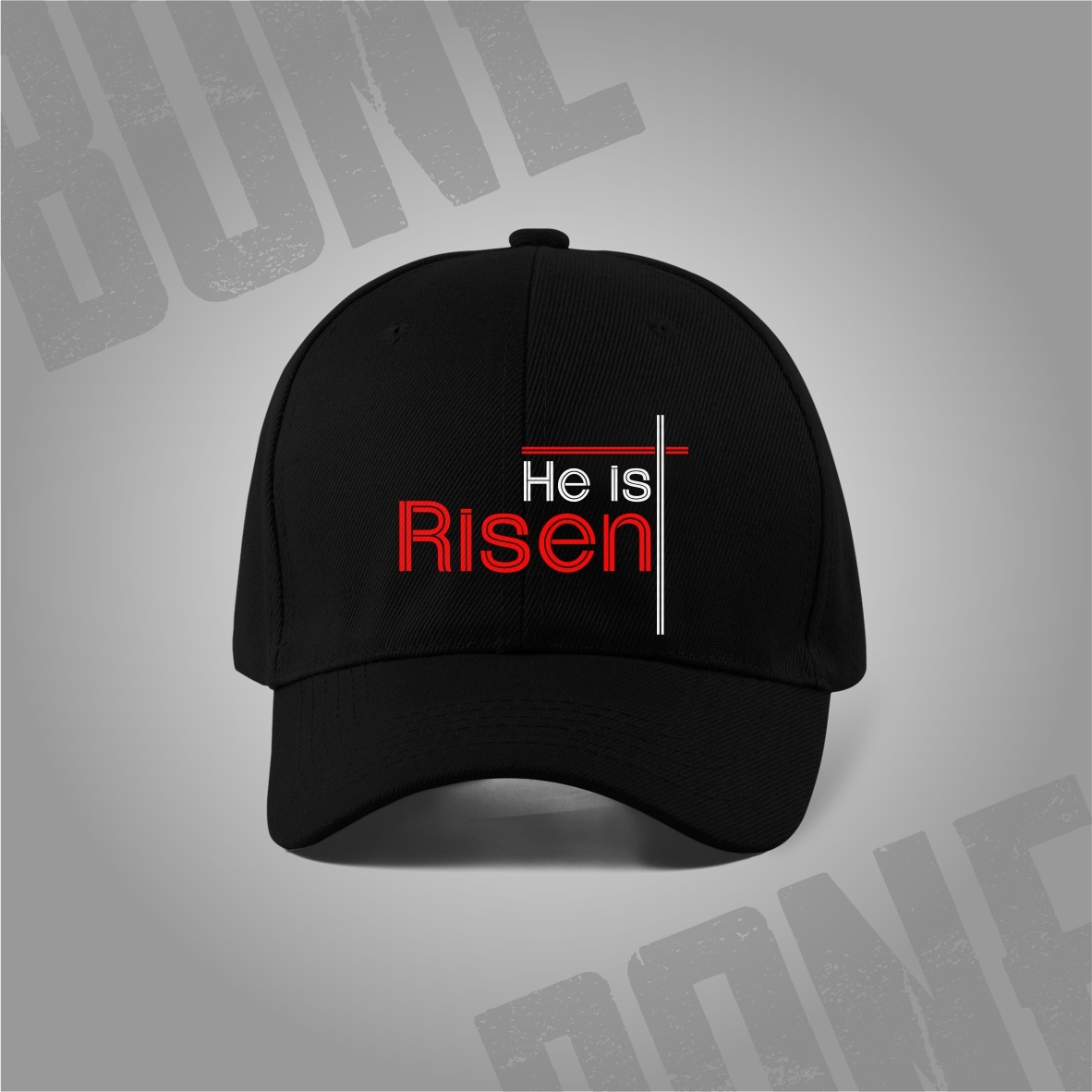 Nome do produto: Boné He is Risen: Celebração da Vida