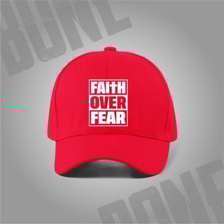 Nome do produto Boné Faith Over Fear: Coragem e Posicionamento