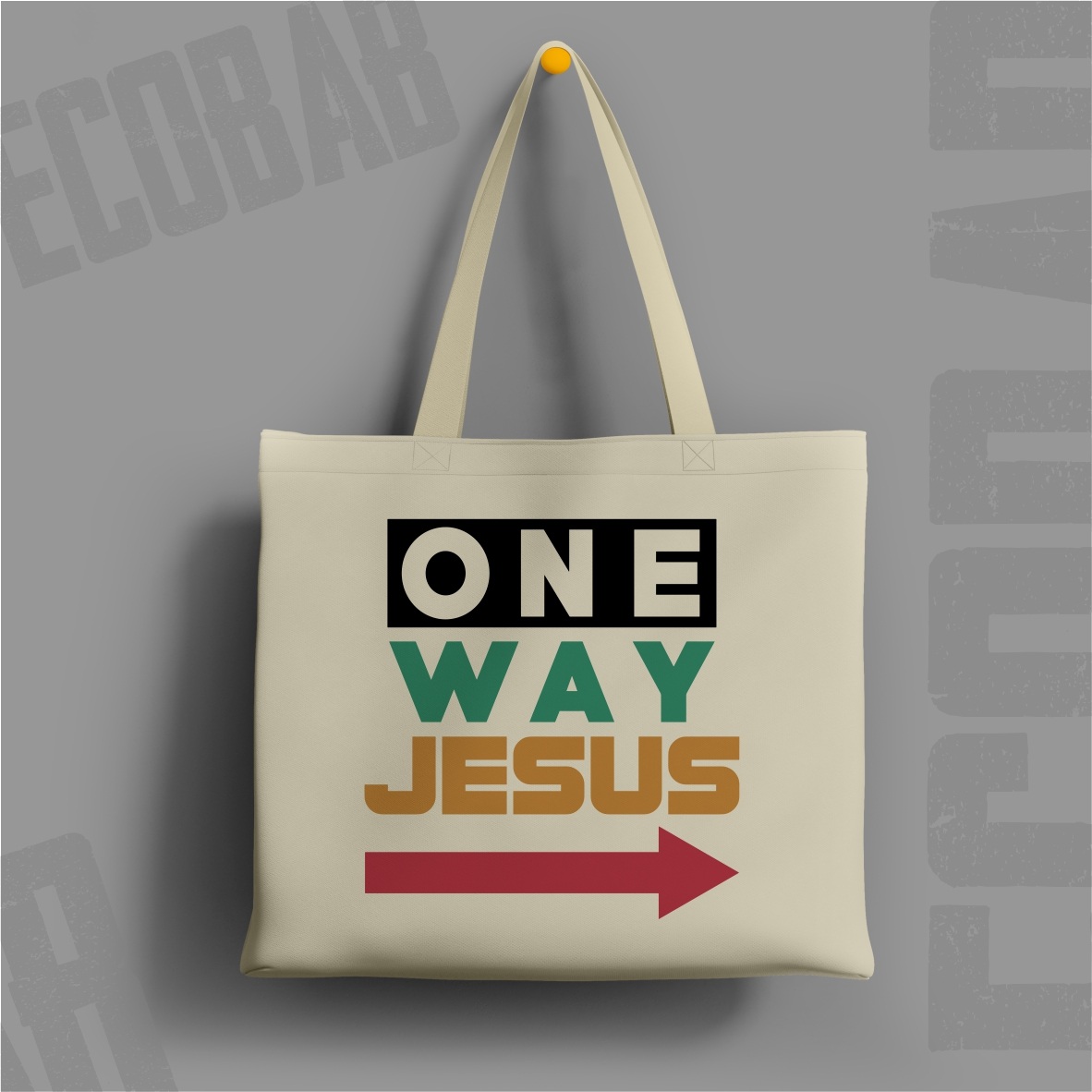 Nome do produto: Ecobag One Way Jesus: A Direção da Verdade