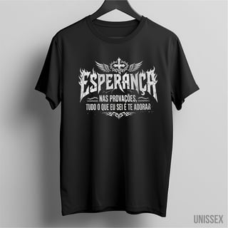 Nome do produto Camiseta unissex Esperança