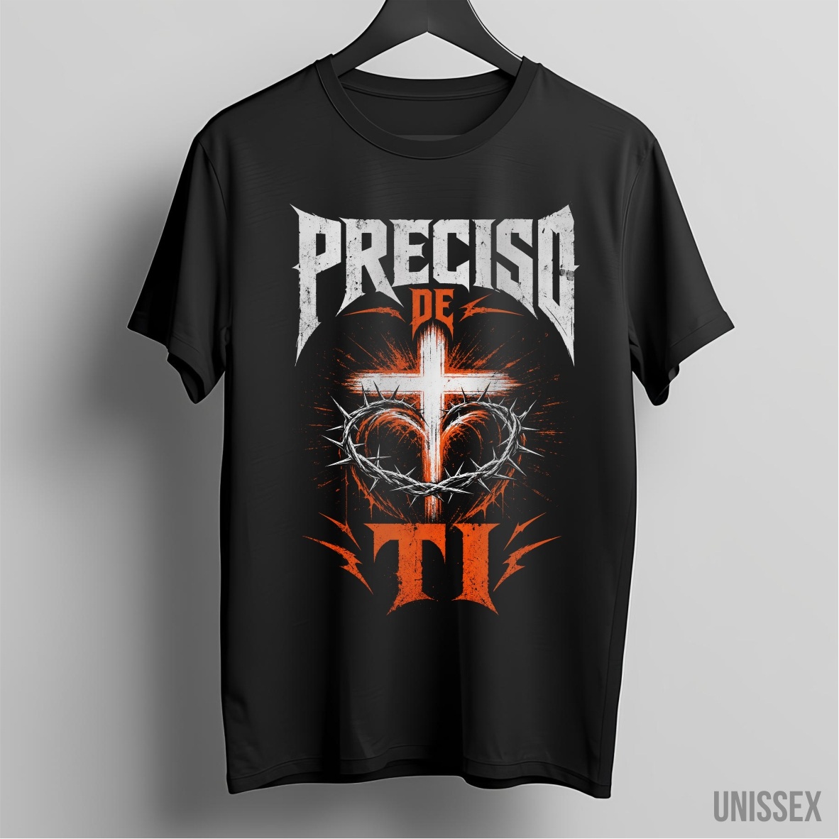 Camiseta unissex Preciso de Ti