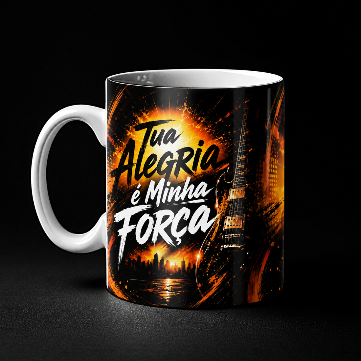 Caneca Tua Alegria é Minha Força