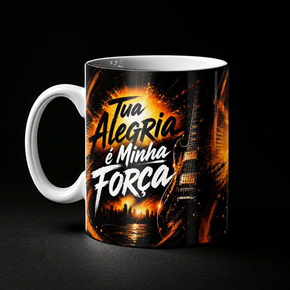 Caneca Tua Alegria é Minha Força