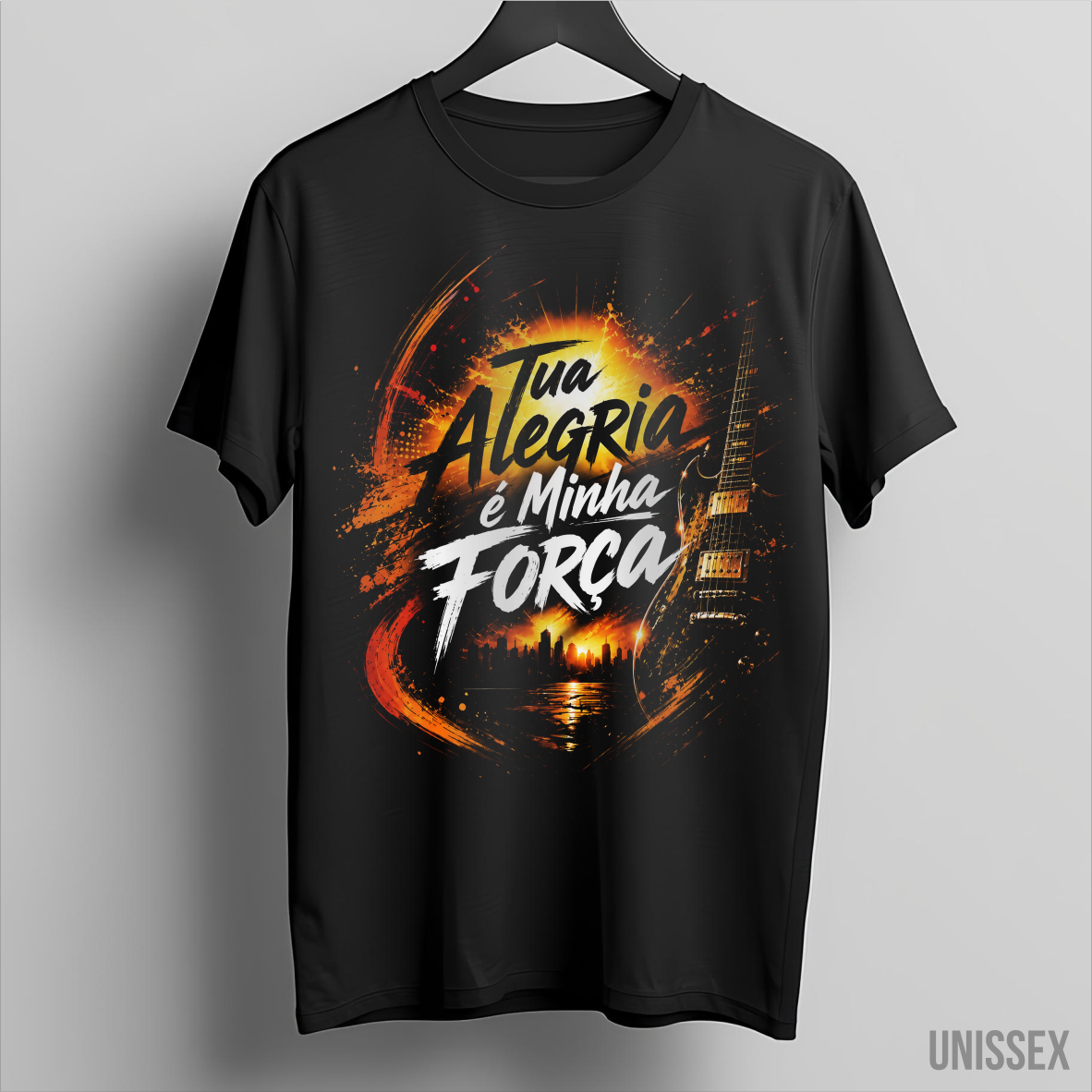 Camiseta unissex Tua Alegria é Minha Força