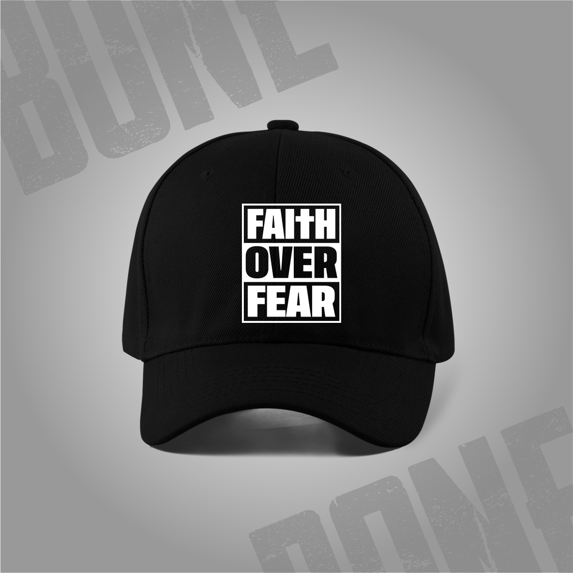 Nome do produto: Boné Faith Over Fear: Coragem e Posicionamento