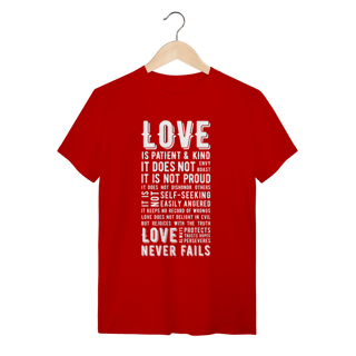 Nome do produto Camiseta unissex - 1 Coríntios 13
