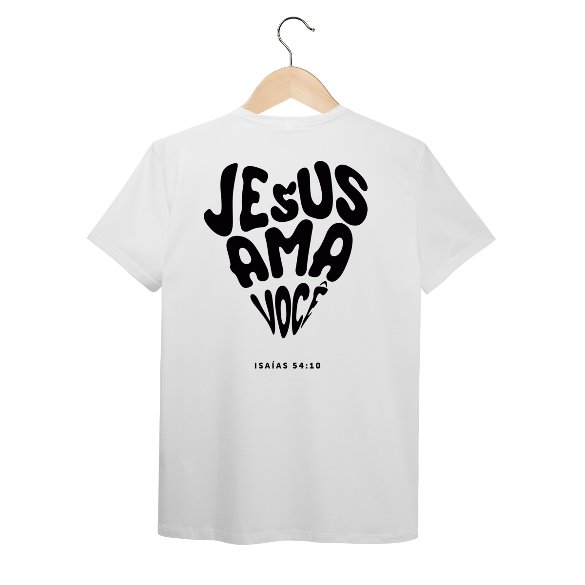 Nome do produto: JESUS AMA VOCÊ - Malha Pima