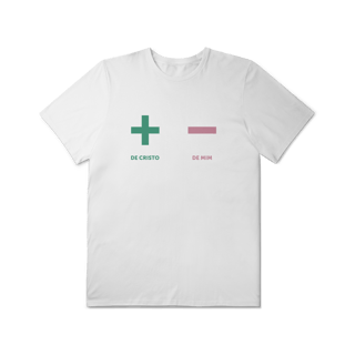 Nome do produto + de Cristo - de mim - Plus Size