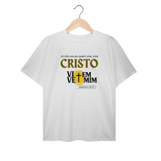 Nome do produto Cristo Vive em Mim - Plus Size