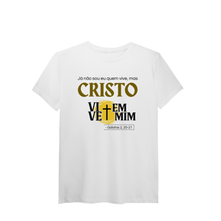 Nome do produto Cristo Vive em Mim - Malha Pima