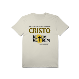 Nome do produto Cristo Vive em Mim - Malha Pima