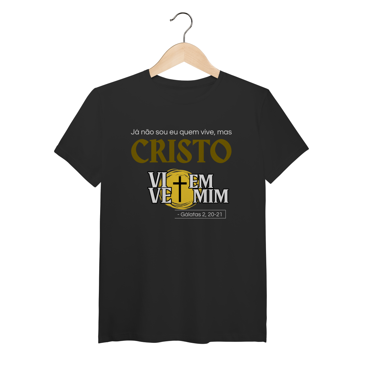 Nome do produto: Cristo Vive em Mim - Malha Pima