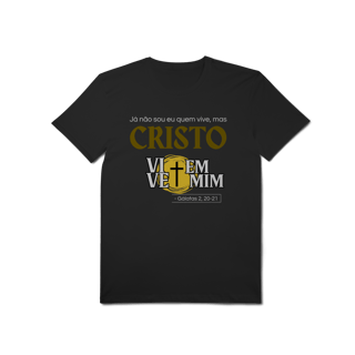 Nome do produto Cristo Vive em Mim - Malha Pima