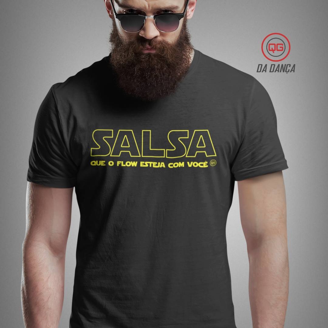Nome do produto: Camiseta de Dança - Salsa Jedi