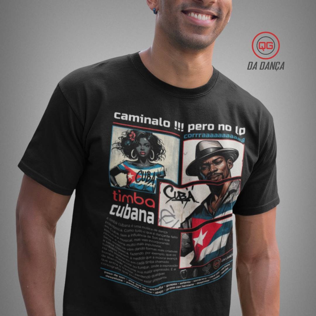 Nome do produto: Camiseta de Dança - Timba Cubana