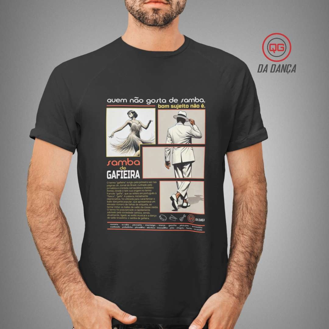 Nome do produto: Camiseta de Dança - Samba de Gafieira