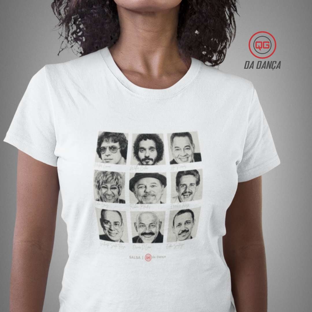 Camiseta de Dança Feminina - Salsa Cantantes