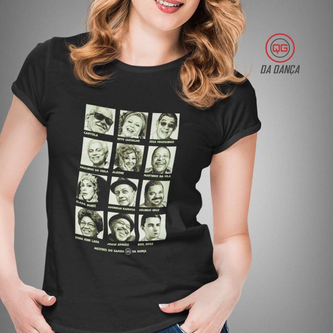 Camiseta de Dança Feminina - Mestres do Samba