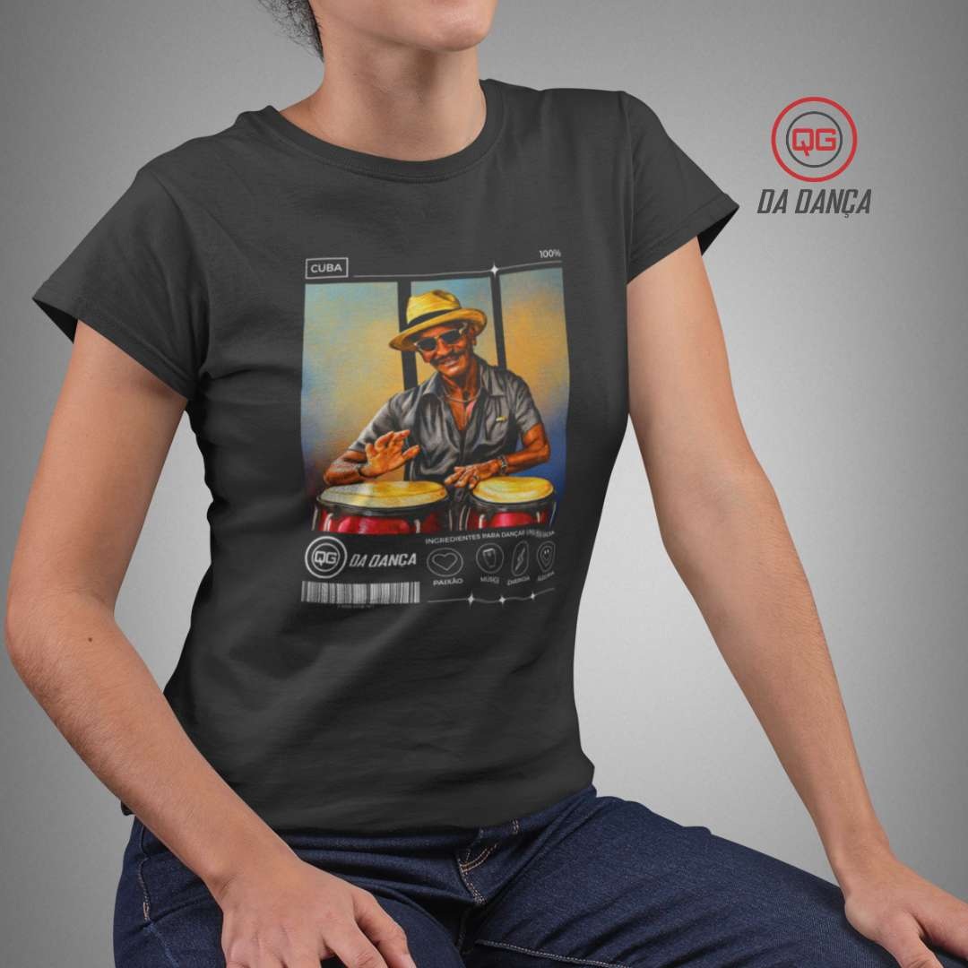 Camiseta de Dança Feminina - Cuba 100%