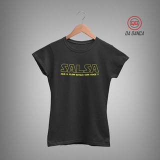 Nome do produto Camiseta de Dança Feminina - Salsa Jedi