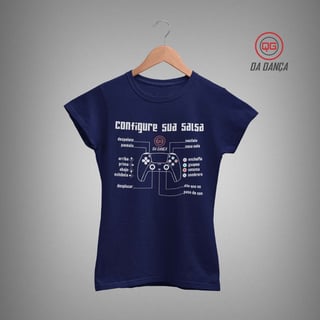 Nome do produto Camiseta de Dança Feminina - Configure sua Salsa