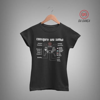 Nome do produto Camiseta de Dança Feminina - Configure seu Samba