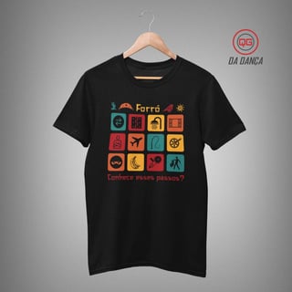 Nome do produto Camiseta de Dança - Passos de Forró