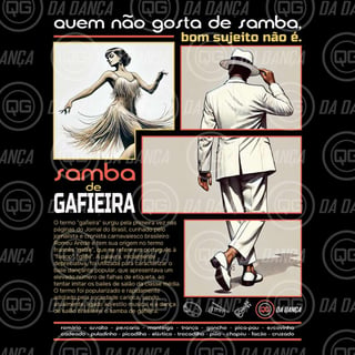 Nome do produto Camiseta de Dança Feminina - Samba de Gafieira