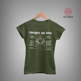 Nome do produto Camiseta de Dança Feminina - Configure sua Salsa