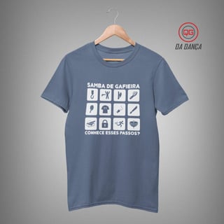 Nome do produto Camiseta de Dança - Passos de Samba (estonada)