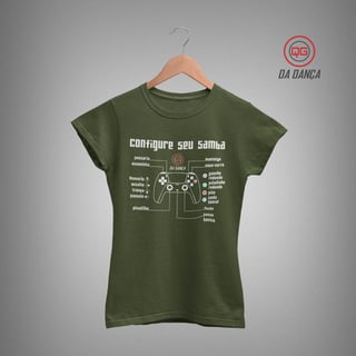 Nome do produto Camiseta de Dança Feminina - Configure seu Samba