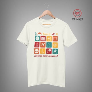 Nome do produto Camiseta de Dança - Passos de Forró