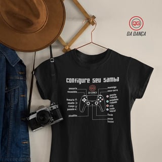 Nome do produto Camiseta de Dança Feminina - Configure seu Samba